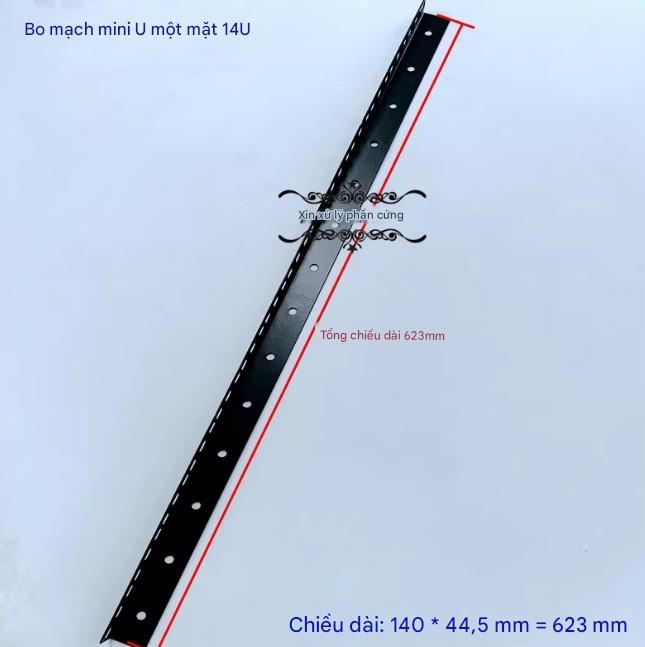 Thanh ray tủ rack 1 mặt (U-board nhỏ) gắn thiết bị âm thanh – nhiều kích thước U