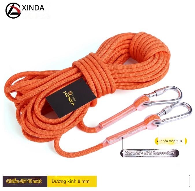 Dây leo núi ngoài trời dây phụ trợ làm việc trên cao dây an toàn gia đình dây chống mài mòn dây leo núi
