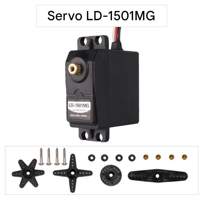 Động cơ servo kỹ thuật số Huaner PWM mô-men xoắn 6-60KG bánh răng kim loại cánh tay robot chống dừng có độ chính xác cao