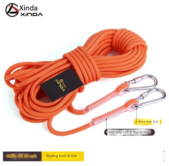 Dây leo núi ngoài trời dây phụ trợ làm việc trên cao dây an toàn gia đình dây chống mài mòn dây leo núi