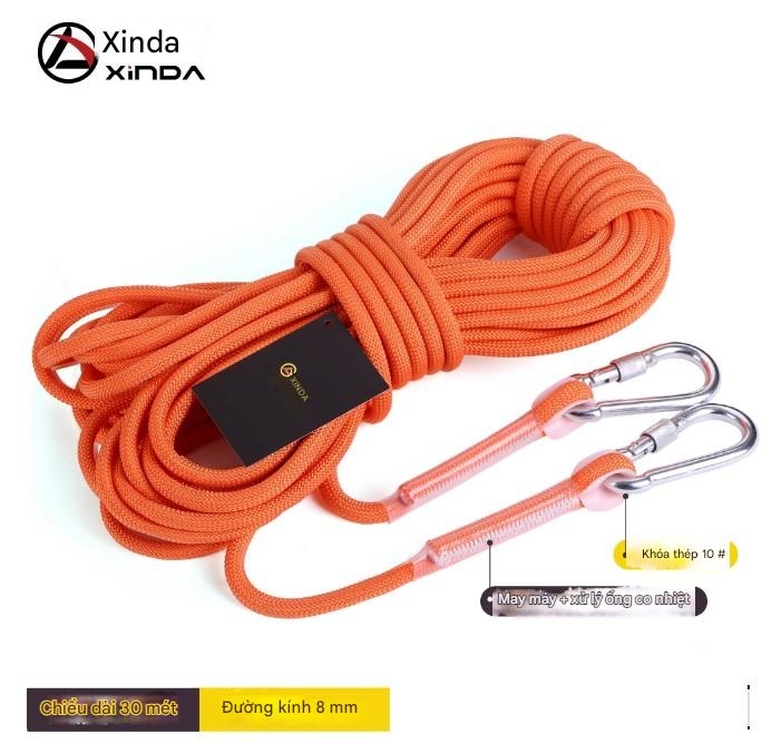 Dây leo núi ngoài trời dây phụ trợ làm việc trên cao dây an toàn gia đình dây chống mài mòn dây leo núi