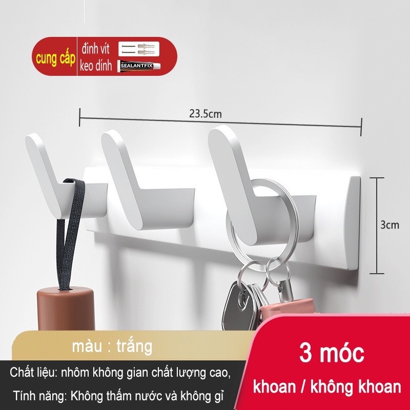 Móc treo đồ ĐAIVIETBIG gắn tường nhiều cách dùng tiện lợi cho nhà bếp/ nhà tắm/ nhà vệ sinh