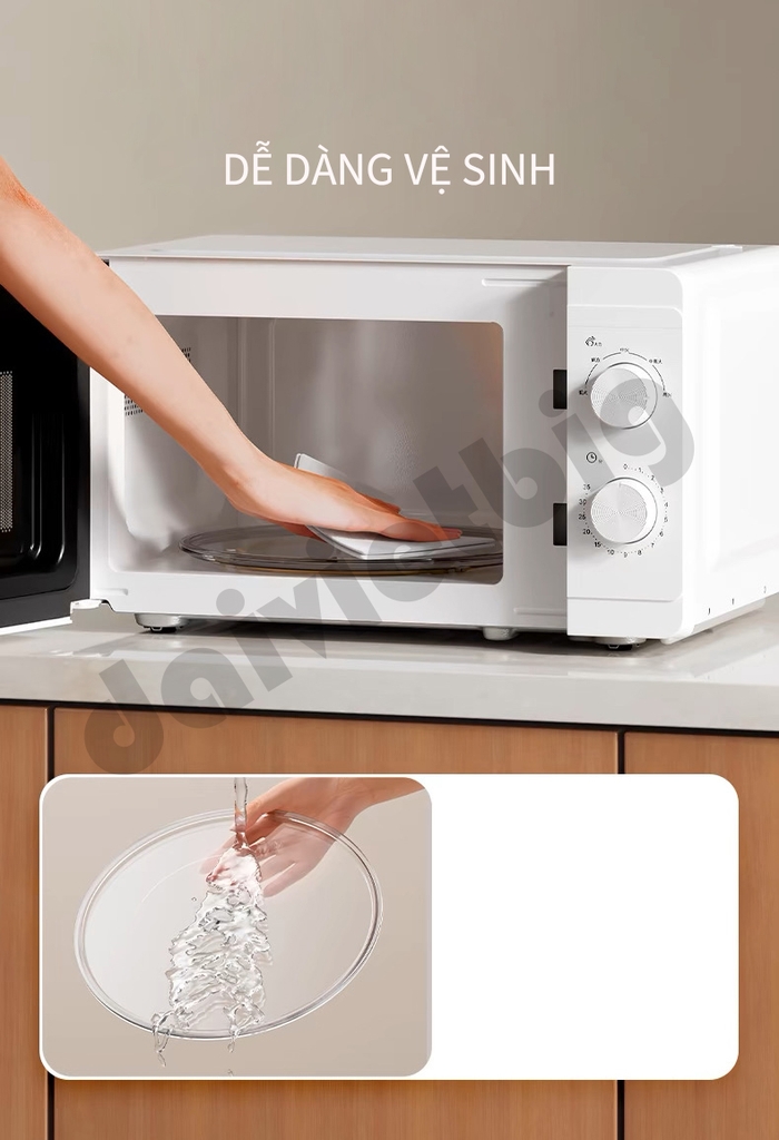 Lò Vi Sóng Haier HW-M20T1W Phong Cách Hiện Đại Dung Tích 20L Công Suất 700W Hàng Chính Hãng Bảo Hành 12 Tháng