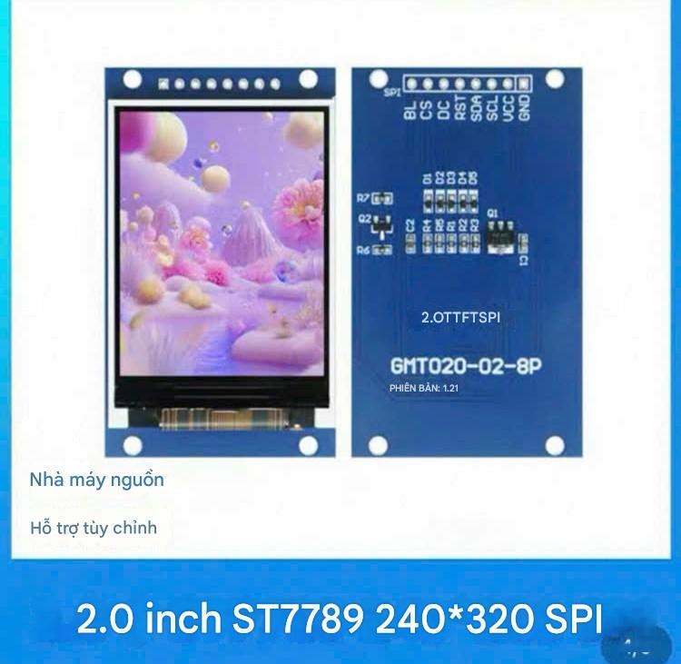 Màn hình LCD TFT OLED 0,96 inch 1,3 inch 1,44 inch 1,54 inch 1,8 inch 2,0 inch SPI