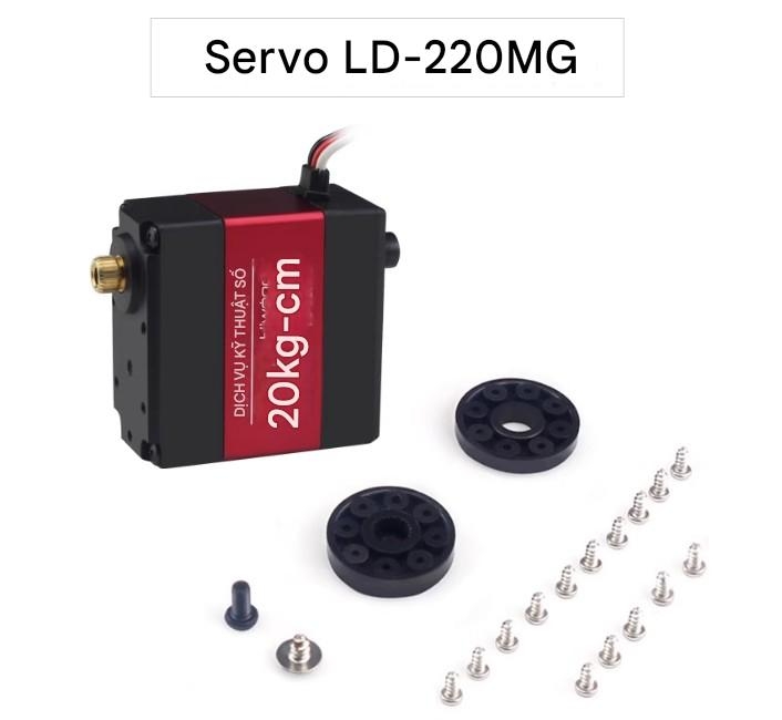 Động cơ servo kỹ thuật số Huaner PWM mô-men xoắn 6-60KG bánh răng kim loại cánh tay robot chống dừng có độ chính xác cao
