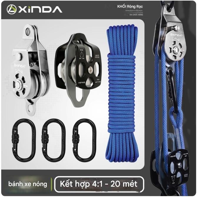 Bộ Ròng rọc Nâng Đa Năng Tự Khóa Ngoài trời XINDA (XINDA Outdoor Equipment).