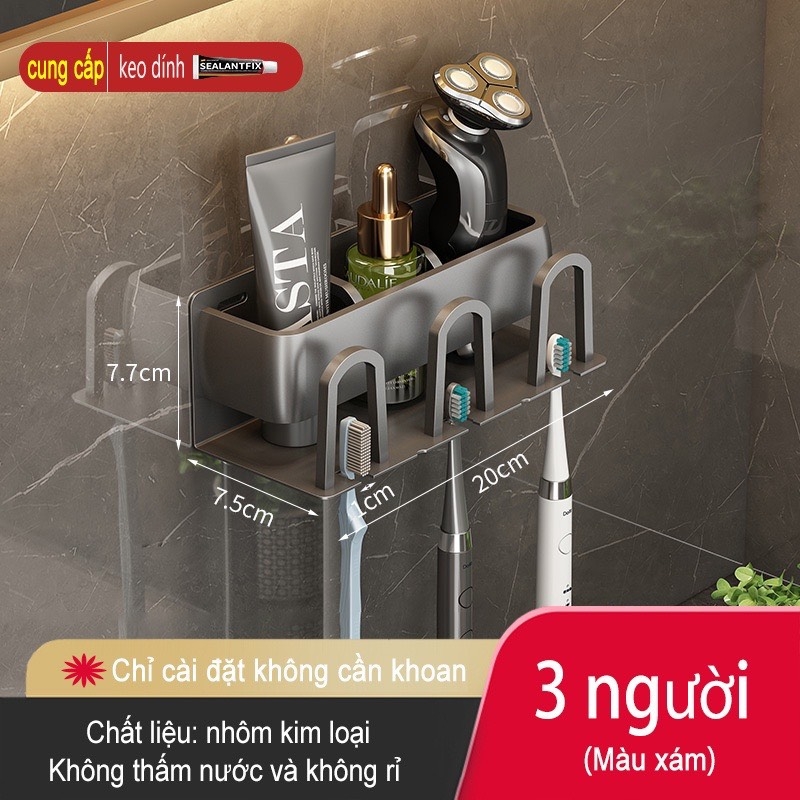 Giá treo bàn chải đánh răng ĐAIVIETBIG bằng kim loại gắn tường tiện lợi