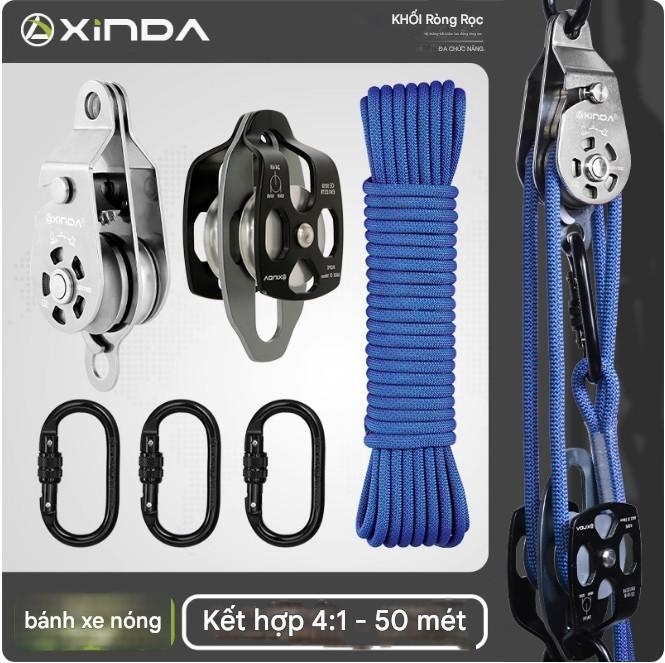 Bộ Ròng rọc Nâng Đa Năng Tự Khóa Ngoài trời XINDA (XINDA Outdoor Equipment).