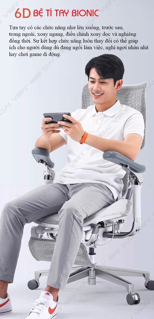 Ghế công thái học ergonomic Sihoo AU (Sihoo Doro S300) bản 3.0 2024 version mới nhất full options