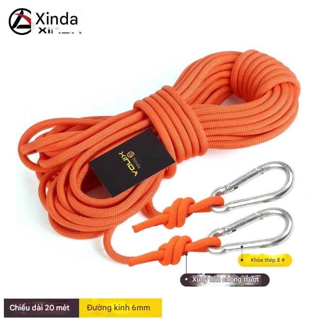 Dây leo núi ngoài trời dây phụ trợ làm việc trên cao dây an toàn gia đình dây chống mài mòn dây leo núi