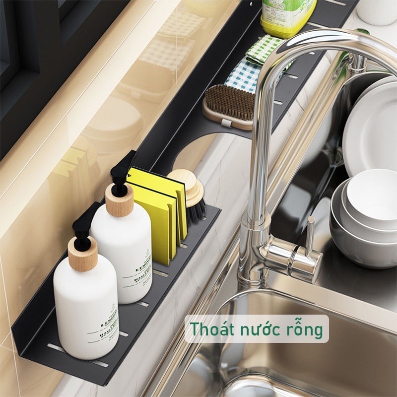 Kệ trên Lavabo ĐAIVIETBIG đựng đồ dùng phòng tắm hình chữ U gắn tường tiện dụng
