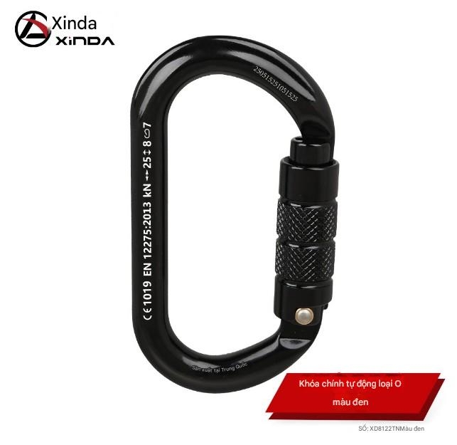 Móc khóa carabiner tự động khóa XINDA – sản phẩm chuyên dụng cho leo núi, làm việc trên cao, cứu hộ, thám hiểm và dã ngoại.
