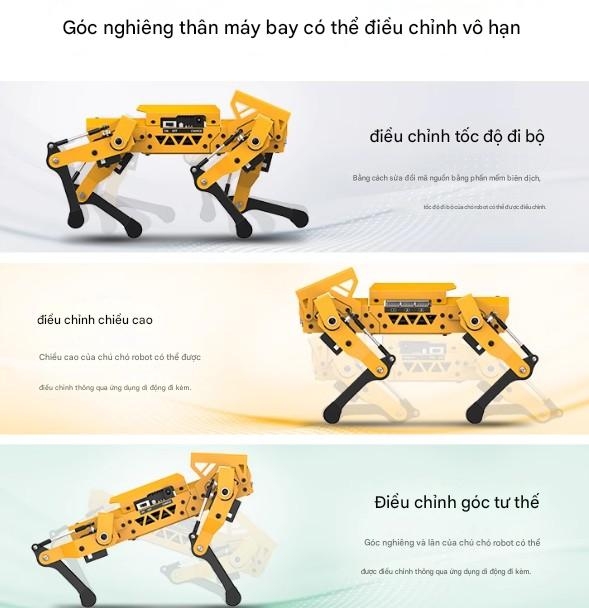 MechDog – Chó Robot Bốn Chân Thị Giác AI, Lập Trình Scratch/Python