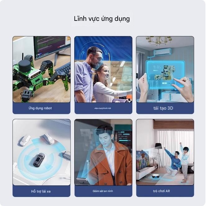 Camera quan sát xe thông minh có cấu trúc ánh sáng hai mắt 3D Orbbec DaBai ROS