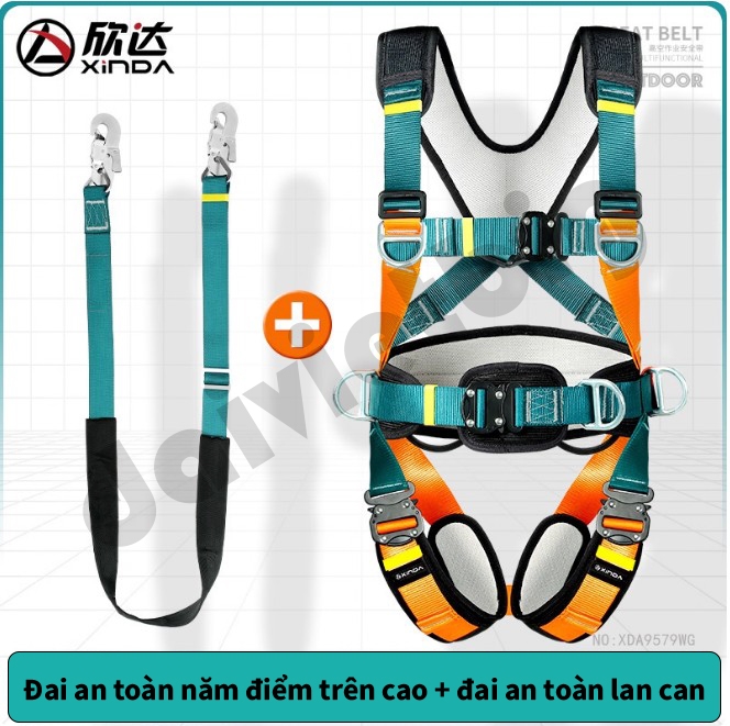 Dây an toàn toàn thân năm điểm cho công việc trên không leo núi cứu hộ lắp đặt điều hòa không khí