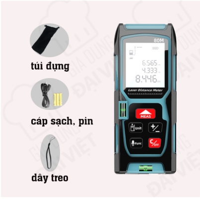 Thước đo khoảng cách bằng tia laser fogo / Fuge loại 50M - 80M - 100M đa năng mới
