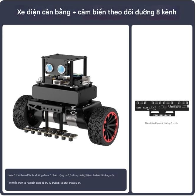MiniBalan, mô hình robot tự cân bằng hai bánh cỡ lớn được trang bị vi điều khiển STM32, có tính năng nhận dạng hình ảnh và điều khiển PID.