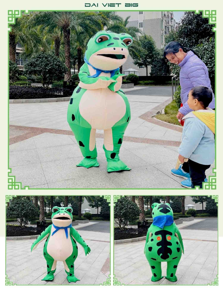 Mascot hoá trang Ếch