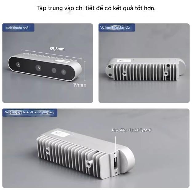 Camera độ sâu ánh sáng có cấu trúc 3D Ansijiang Nuwa-HP60C, robot ROS và xe thông minh.