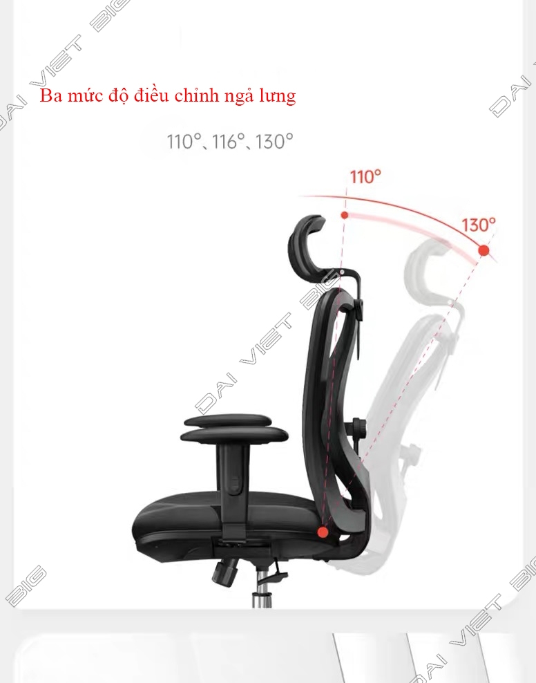 Ghế công thái học ergonomic Sihoo M18/M18 có gác chân