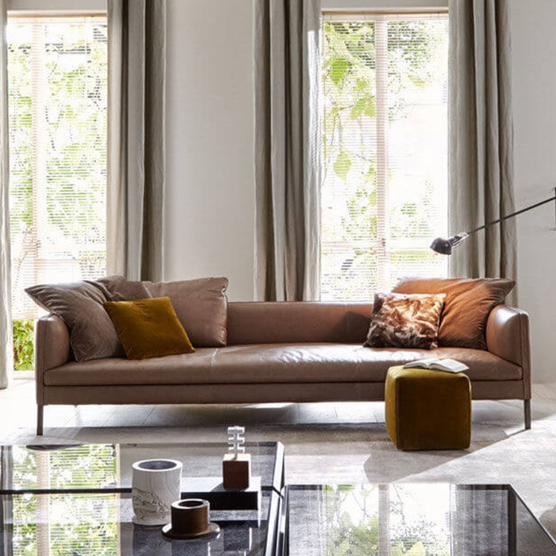 Ghế sofa văng đệm da Italia ĐV3