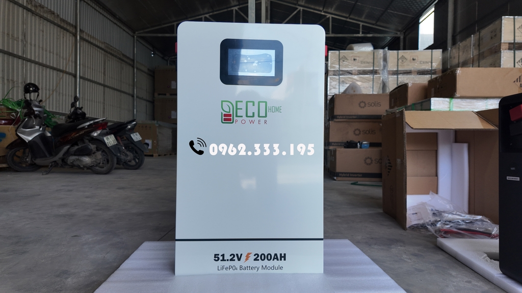 Pin Lithium ECOHOME | 51.2V - 200AH - 10KWH | Bảo Hành 5 năm