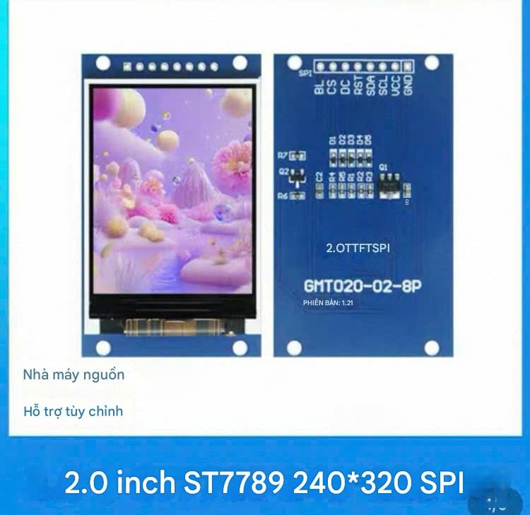 Màn hình LCD TFT OLED 0,96 inch 1,3 inch 1,44 inch 1,54 inch 1,8 inch 2,0 inch SPI