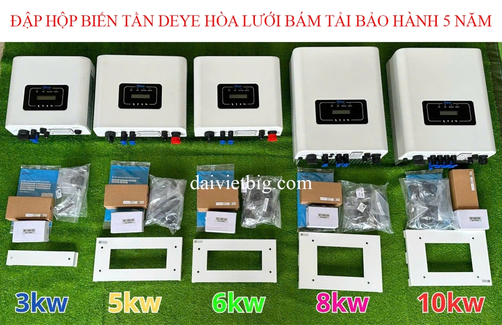 Biến tần hòa lưới DEYE 20KW 3 PHA | Inverter DEYE 20KW SUN-20K-G05 KÈM WIFI + METTER TRỰC TIẾP