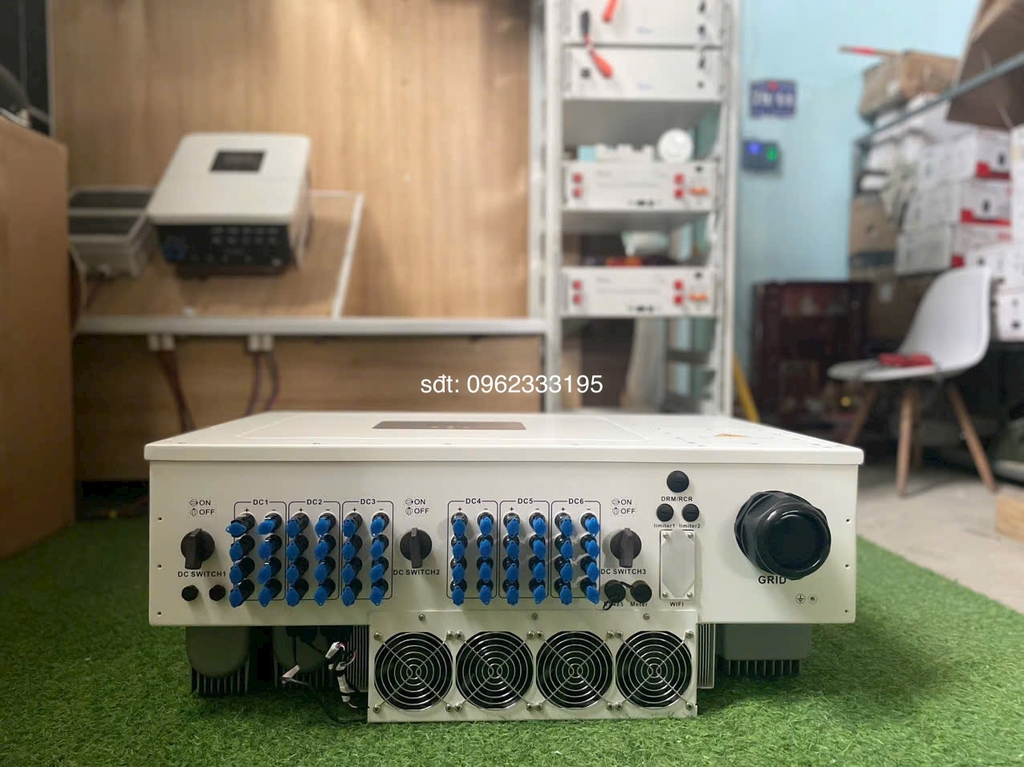 Biến tần hòa lưới DEYE 110KW 3 PHA - 6MPPT | Inverter DEYE 110KW SUN-110K-G03 KÈM WIFI + METTER TRỰC TIẾP