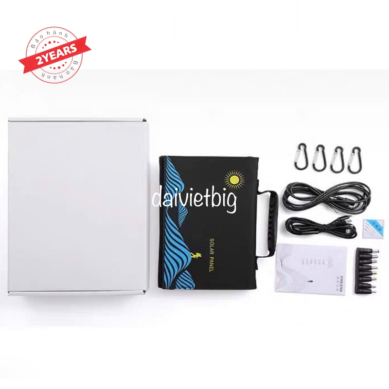 Sạc năng lượng mặt trời 50w di động cho điện thoại, máy tính và các thiết bị điện tử khác