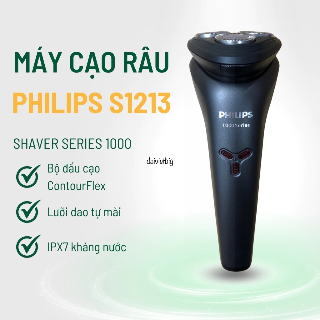 Máy Cạo Râu Du Lịch Cầm Tay Philips S1213 – Bảo Hành Chính Hãng 12 Tháng