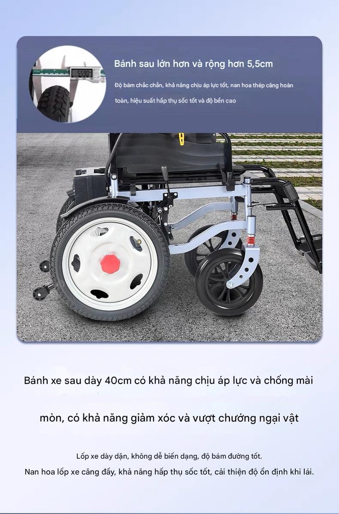 Xe lăn điện Haier JRWD1601U-Li12