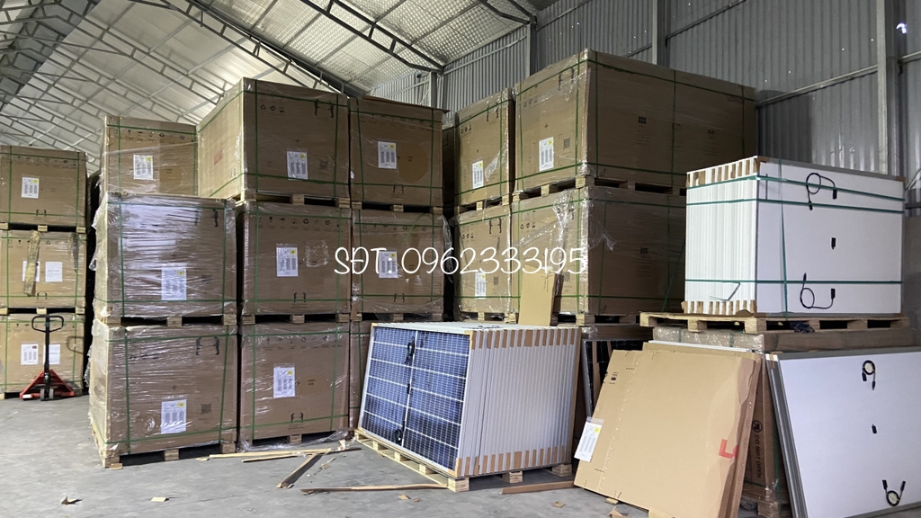 Tấm Pin mặt trời Longi 535w LOẠI A 2 mặt kính HIỆU SUẤT CAO 2025