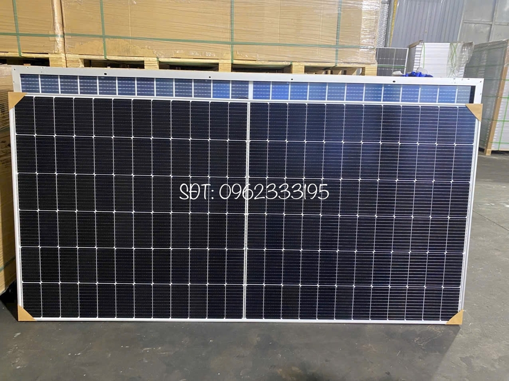 Tấm Pin SOLAR MODULE 550W LOẠI A 2MẶT KÍNH HIỆU SUẤT CAO 2025