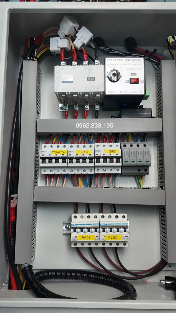 Tủ Điện Năng Lượng Mặt Trời Hybrid 1Pha 3Pha 6kw 8kw 10kw 12kw 16kw 20kw Cao Cấp