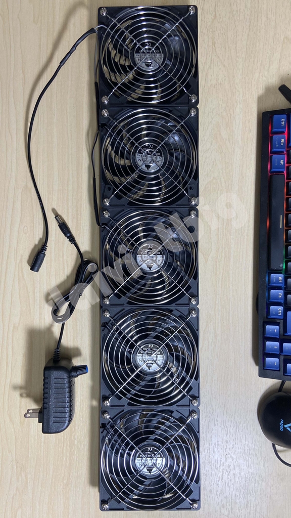 Quạt Tản Nhiệt 5 Cái 12x60cm – Làm Mát Công Suất Lớn, Ổn Định, Chuyên Dụng Cho Hệ Thống Điện & Thiết Bị