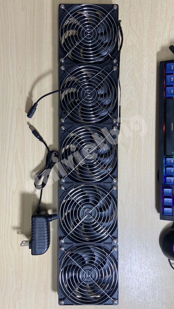 Quạt Tản Nhiệt 5 Cái 12x60cm – Làm Mát Công Suất Lớn, Ổn Định, Chuyên Dụng Cho Hệ Thống Điện & Thiết Bị