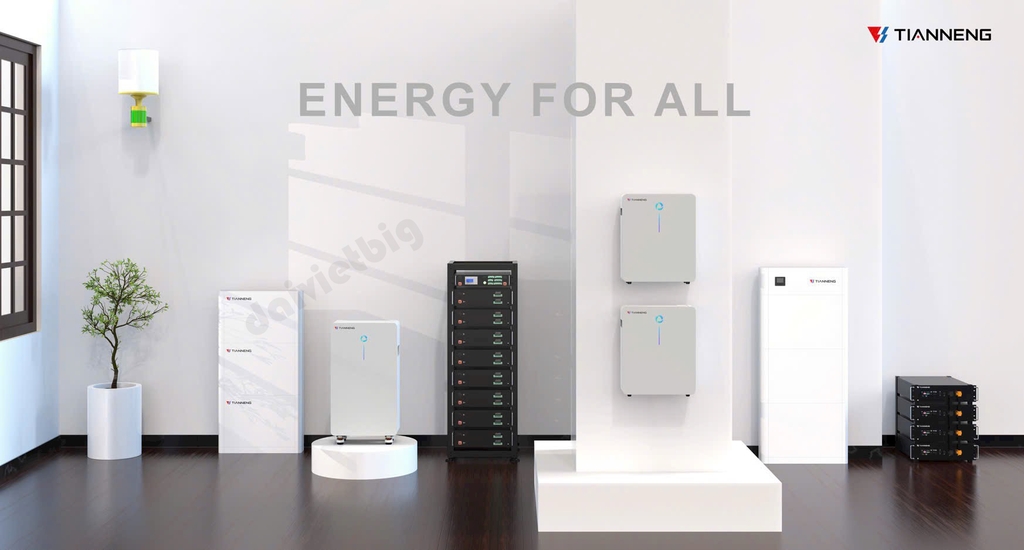 Pin lưu trữ (16kWh) TIANNENG LMS-16K-A 51.2V 314Ah - Cao Cấp 6.000 Cycles.