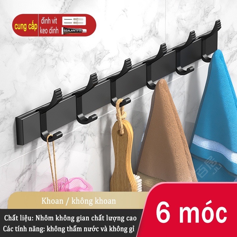 Móc treo đồ ĐAIVIETBIG gắn tường nhiều cách dùng tiện lợi cho nhà bếp/ nhà tắm/ nhà vệ sinh