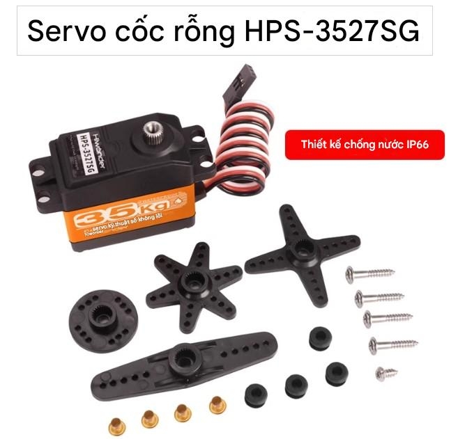 Động cơ servo kỹ thuật số Huaner PWM mô-men xoắn 6-60KG bánh răng kim loại cánh tay robot chống dừng có độ chính xác cao