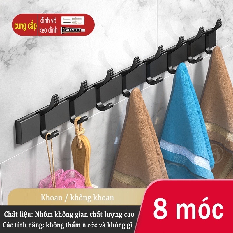 Móc treo đồ ĐAIVIETBIG gắn tường nhiều cách dùng tiện lợi cho nhà bếp/ nhà tắm/ nhà vệ sinh