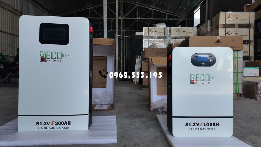 Pin Lithium ECOHOME | 51.2V - 100AH - 5KWH | Bảo Hành 5 năm