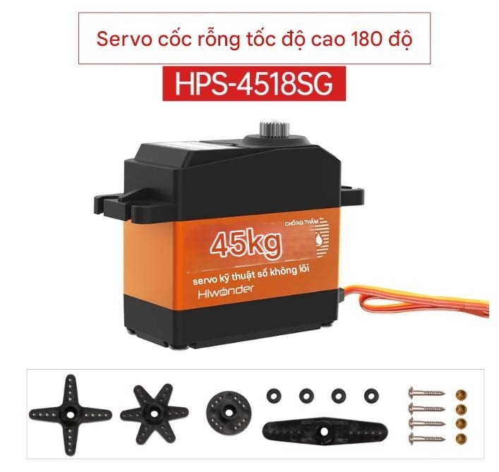 Động cơ servo kỹ thuật số Huaner PWM mô-men xoắn 6-60KG bánh răng kim loại cánh tay robot chống dừng có độ chính xác cao