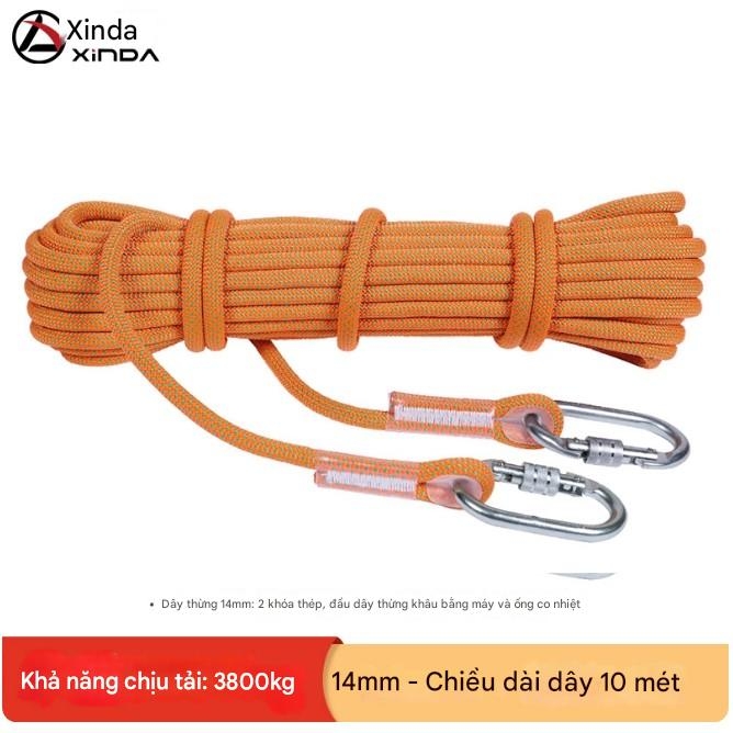 Dây an toàn chống mài mòn làm việc trên không lắp đặt điều hòa không khí dây an toàn có móc leo núi ngoài trời leo núi