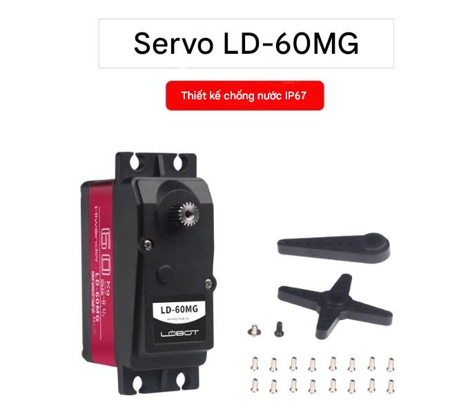 Động cơ servo kỹ thuật số Huaner PWM mô-men xoắn 6-60KG bánh răng kim loại cánh tay robot chống dừng có độ chính xác cao