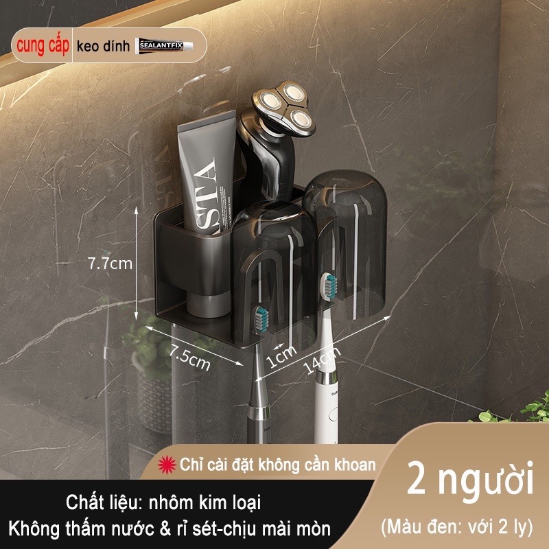 Giá treo bàn chải đánh răng ĐAIVIETBIG bằng kim loại gắn tường tiện lợi