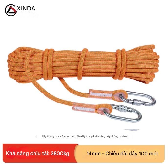 Dây an toàn chống mài mòn làm việc trên không lắp đặt điều hòa không khí dây an toàn có móc leo núi ngoài trời leo núi