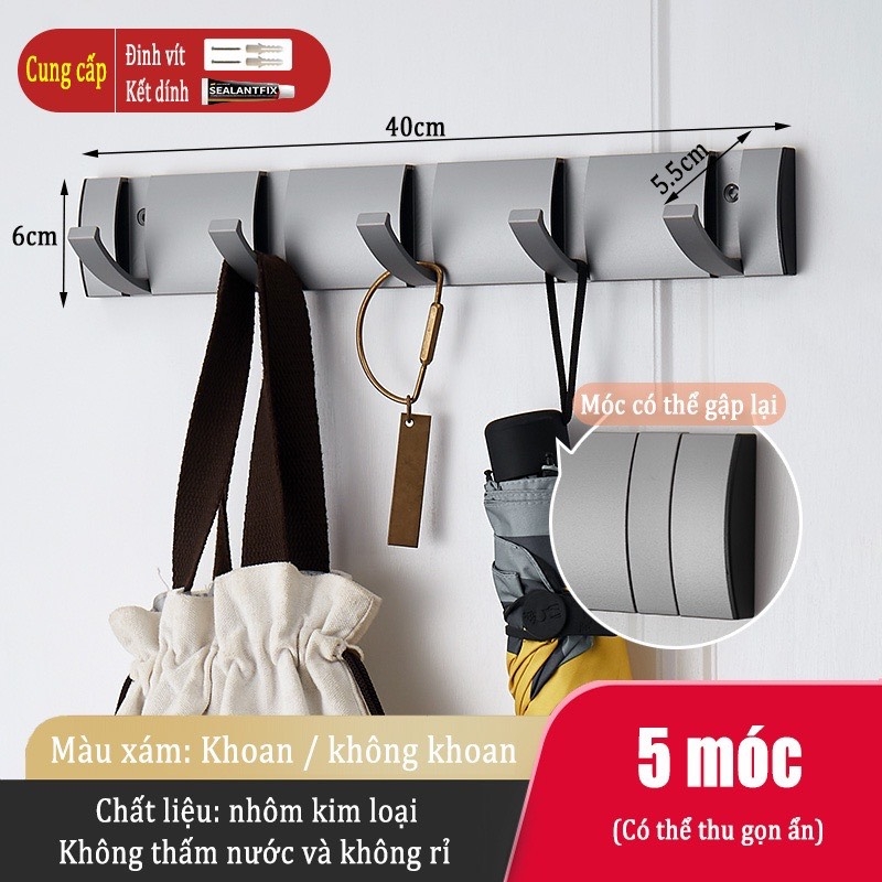 Kệ ĐAIVIETBIG gắn tường giữ khăn đa năng không cần khoan