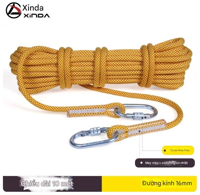 Dây an toàn chống mài mòn làm việc trên không lắp đặt điều hòa không khí dây an toàn có móc leo núi ngoài trời leo núi