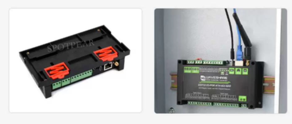 Bộ IO Công nghiệp 8-ch ESP32-S3 WiFi, RS485, 8 DI + 8 DO Relay, Ethernet Port, Modbus Support